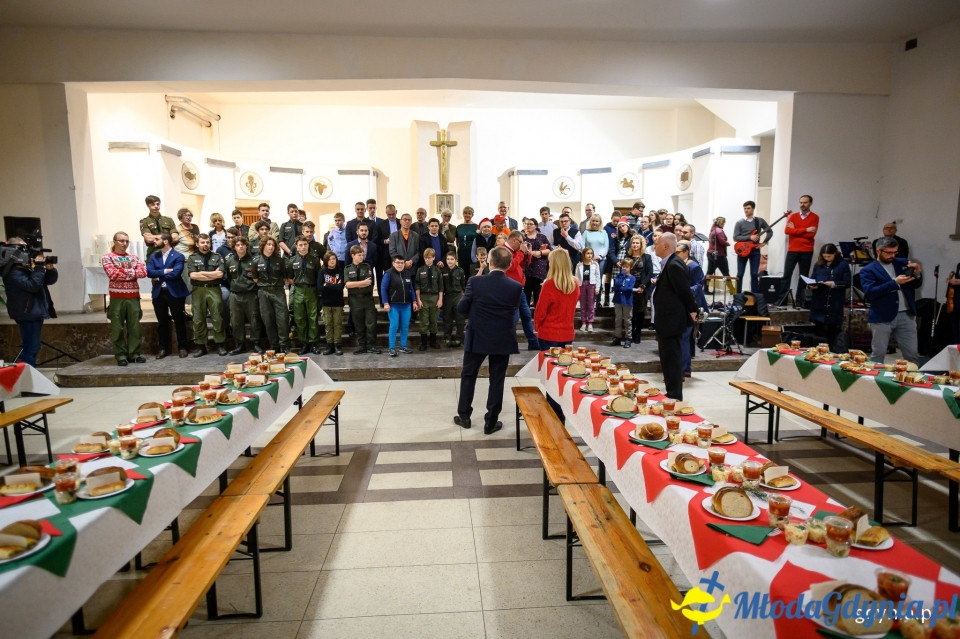 Gdyńska wigilia 2019 u Franciszkanów