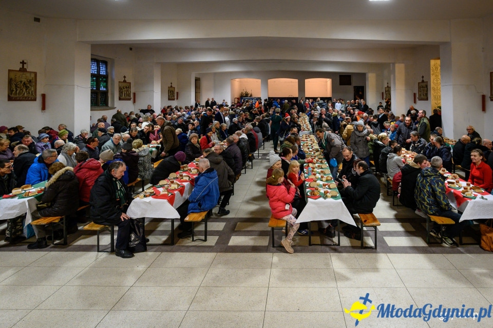 Gdyńska wigilia 2019 u Franciszkanów