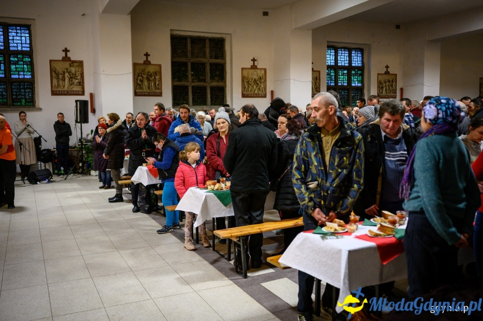 Gdyńska wigilia 2019 u Franciszkanów