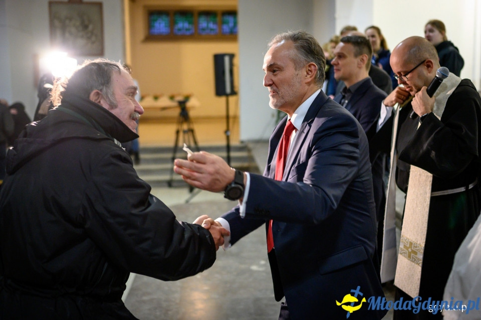 Gdyńska wigilia 2019 u Franciszkanów