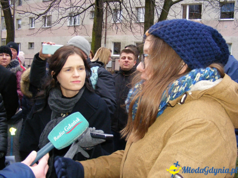 SP 52 - protest przed szkołą 03.01.2019