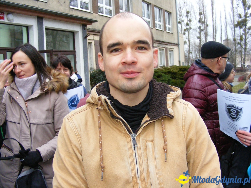 SP 52 - protest przed szkołą 03.01.2019