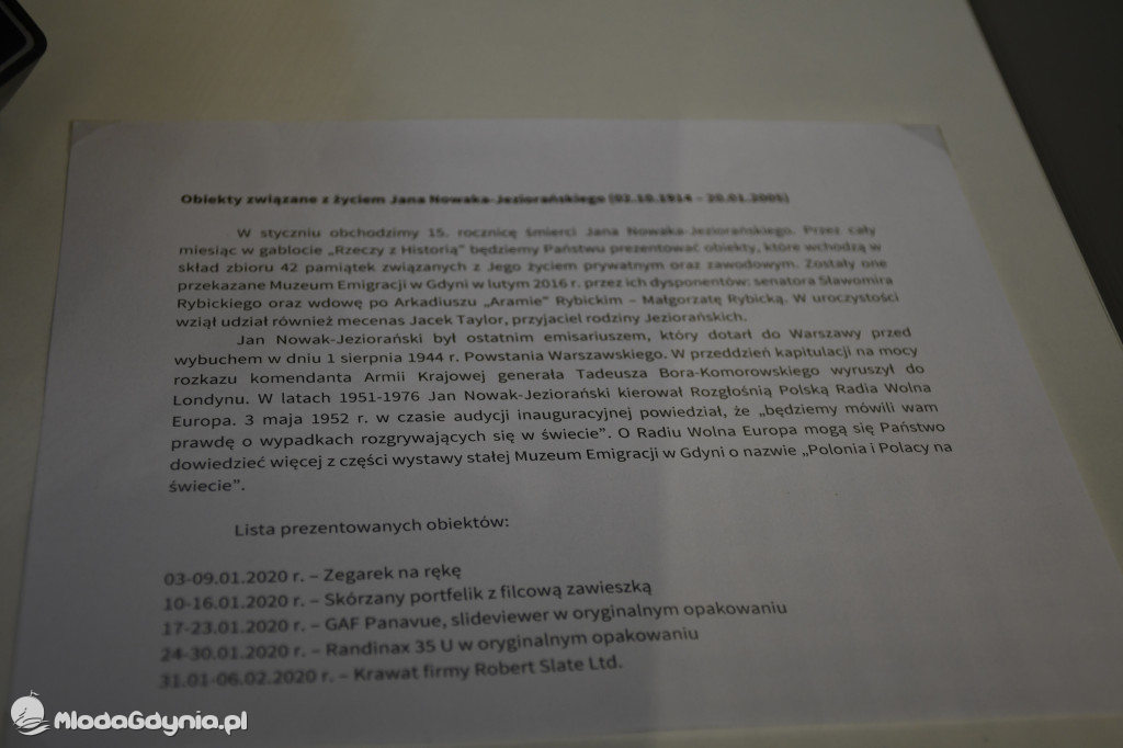 PTTK Klub Turystyczny WYBRZEŻE w Muzeum Emigracji w Gdyni 18.01.2020