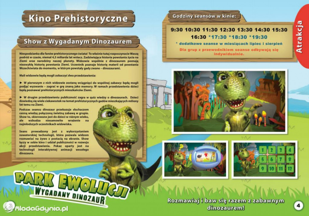 Park Ewolucji - oferta