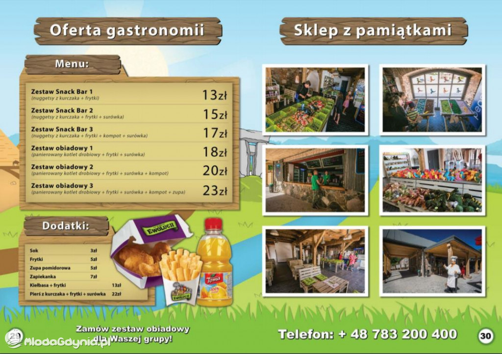 Park Ewolucji - oferta