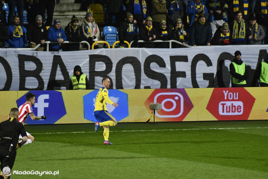 Arka Gdynia 0-1 Cracovia Kraków - 07.02.2020r.