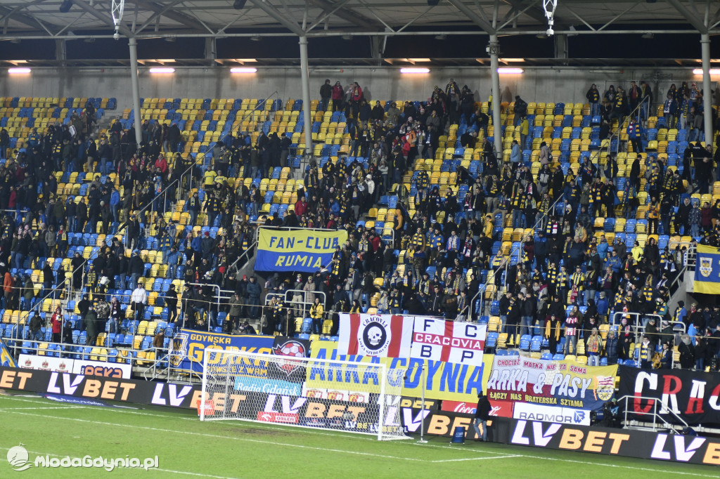 Arka Gdynia 0-1 Cracovia Kraków - 07.02.2020r.