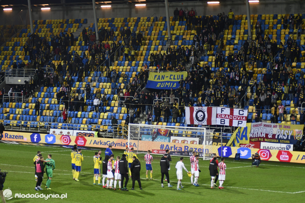 Arka Gdynia 0-1 Cracovia Kraków - 07.02.2020r.