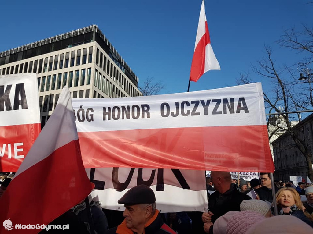 Demonstracja w obronie reformy sądownictwa 08.02.2020