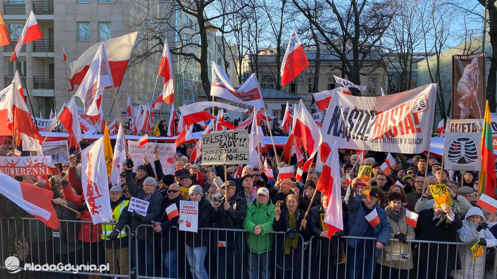 Demonstracja w obronie reformy sądownictwa 08.02.2020