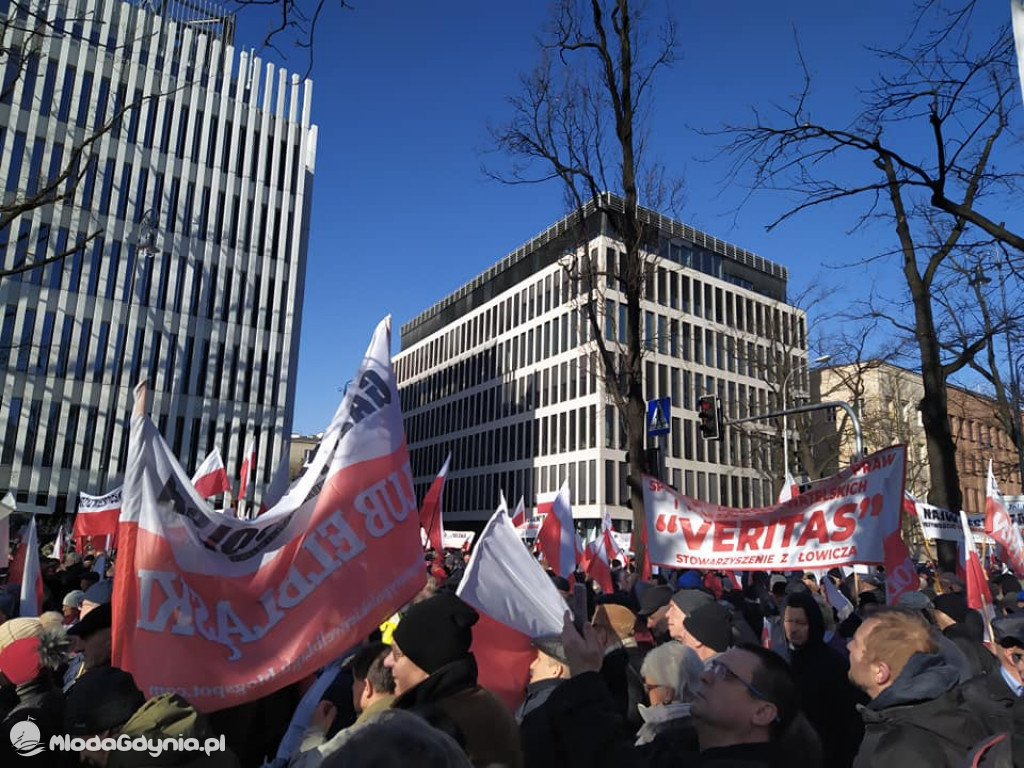 Demonstracja w obronie reformy sądownictwa 08.02.2020