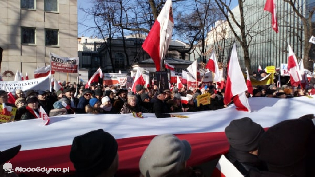 Demonstracja w obronie reformy sądownictwa 08.02.2020