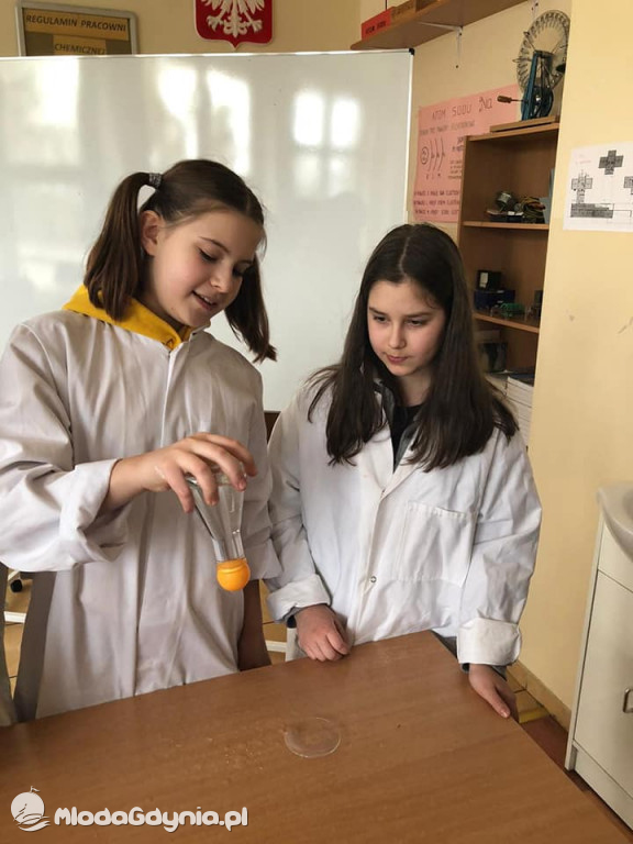 SP 51 - klasa e-naukowiec badała właściwości wody oraz zawartość tlenu w powietrzu