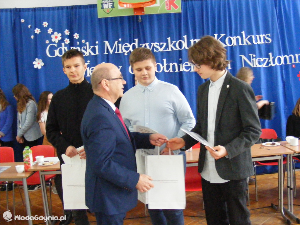 III edycja Międzyszkolnego Konkursu Wiedzy o Żołnierzach Niezłomnych w SP 13