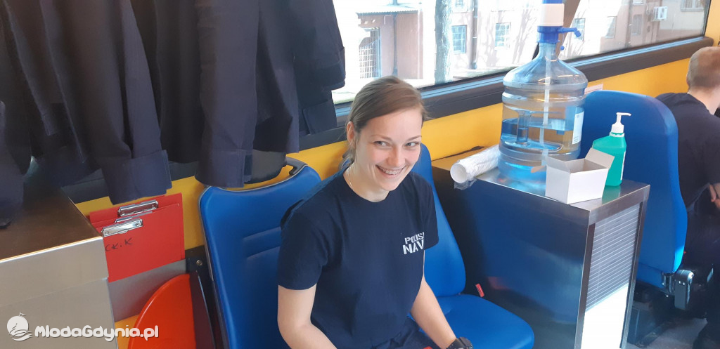 Akademia Marynarki Wojennej odpowiada na apel o krew - foto Wojciech Mundt