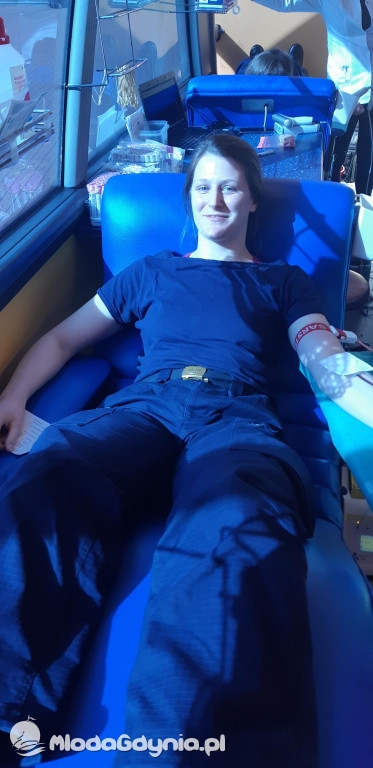Akademia Marynarki Wojennej odpowiada na apel o krew - foto Wojciech Mundt