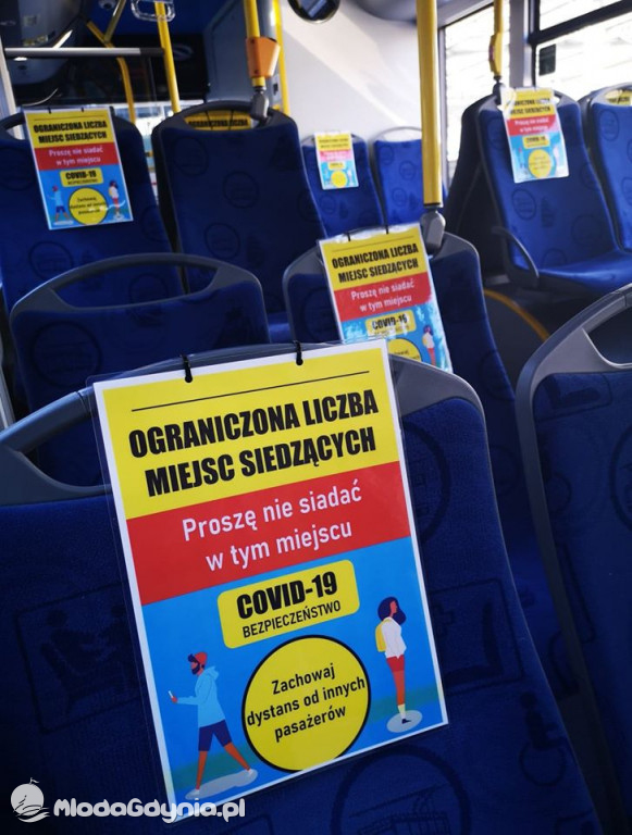 ZKM - oznakowane autobusy - ograniczona ilość miejsc