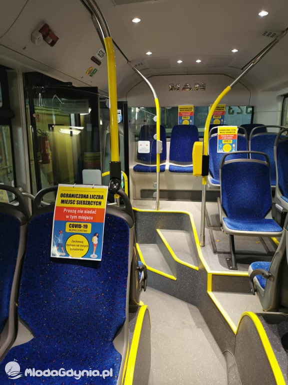 ZKM - oznakowane autobusy - ograniczona ilość miejsc