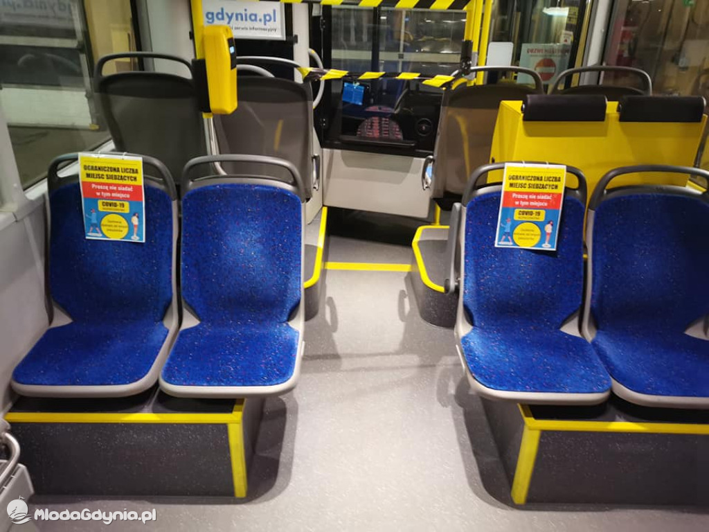 ZKM - oznakowane autobusy - ograniczona ilość miejsc