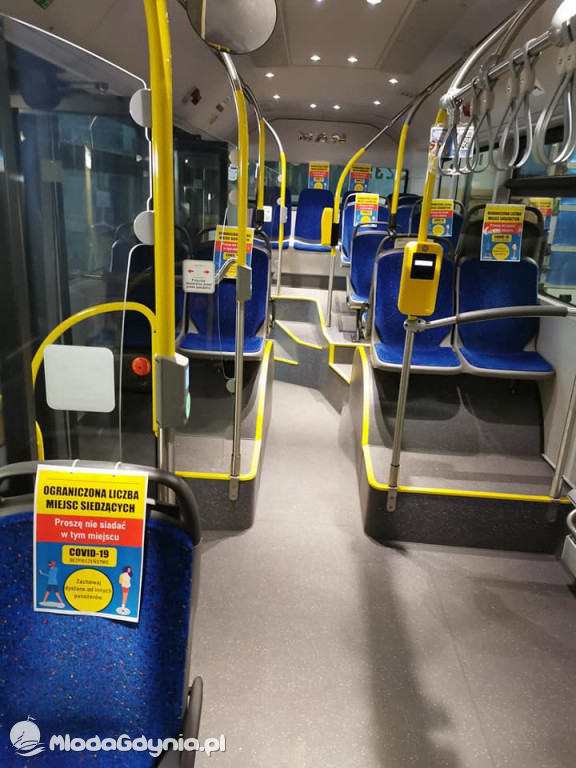 ZKM - oznakowane autobusy - ograniczona ilość miejsc
