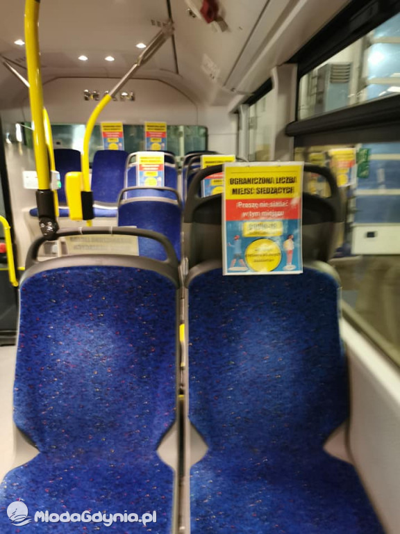ZKM - oznakowane autobusy - ograniczona ilość miejsc