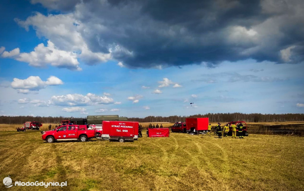 Gdyńscy strażacy gasili Biebrzański Park Narodowy