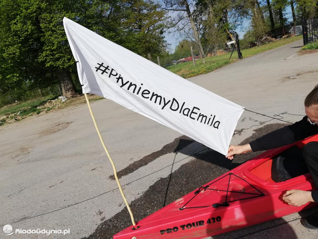 Szymon Machnowski płynie dla Emila - 6 i 7 maja