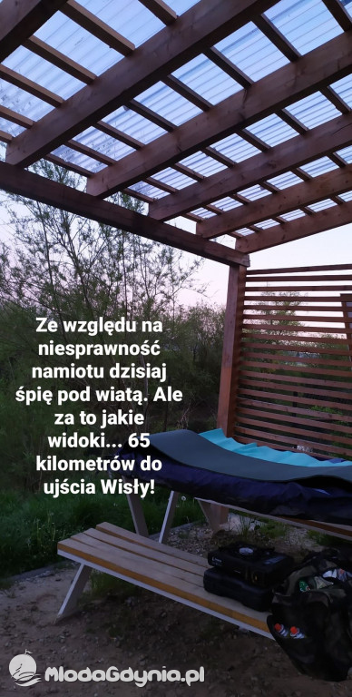 Szymon Machnowski płynia dla Emila 8 maja 2020