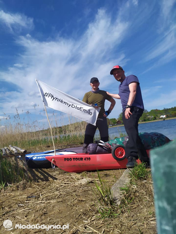 Szymon Machnowski płynie dla Emila 9 i 10 maja 2020