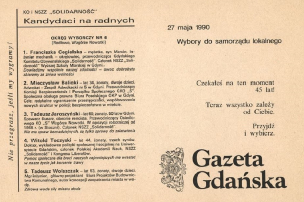 Wybory 27 maja 1990 Gdynia