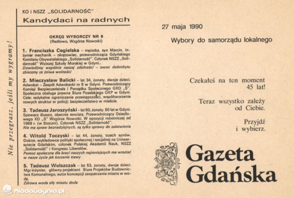 Wybory 27 maja 1990 Gdynia