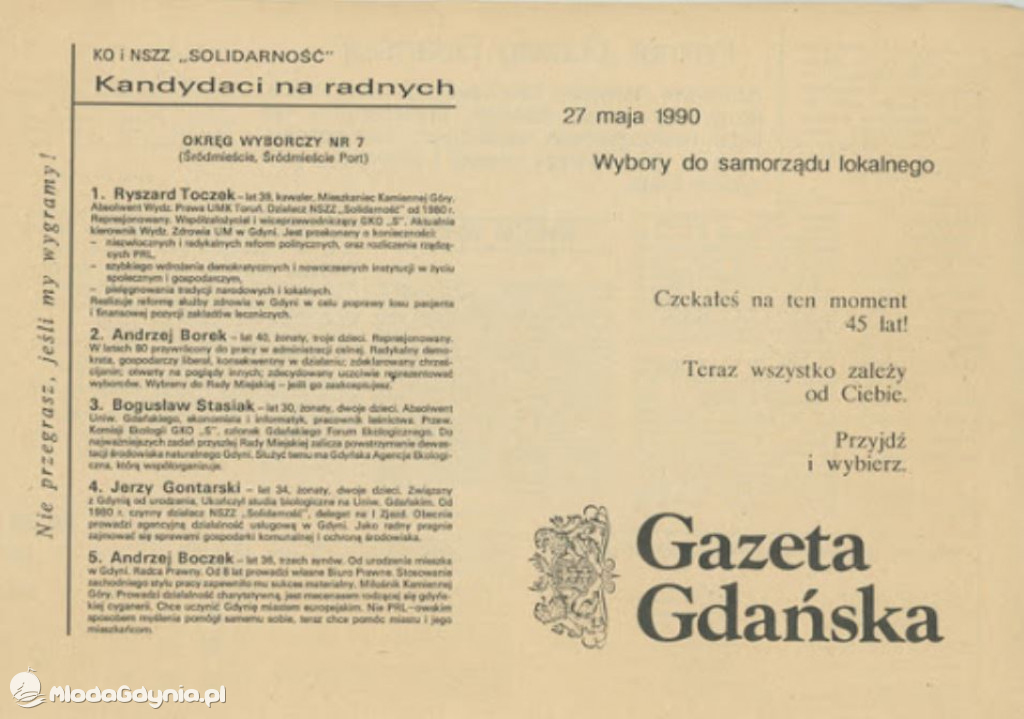 Wybory 27 maja 1990 Gdynia