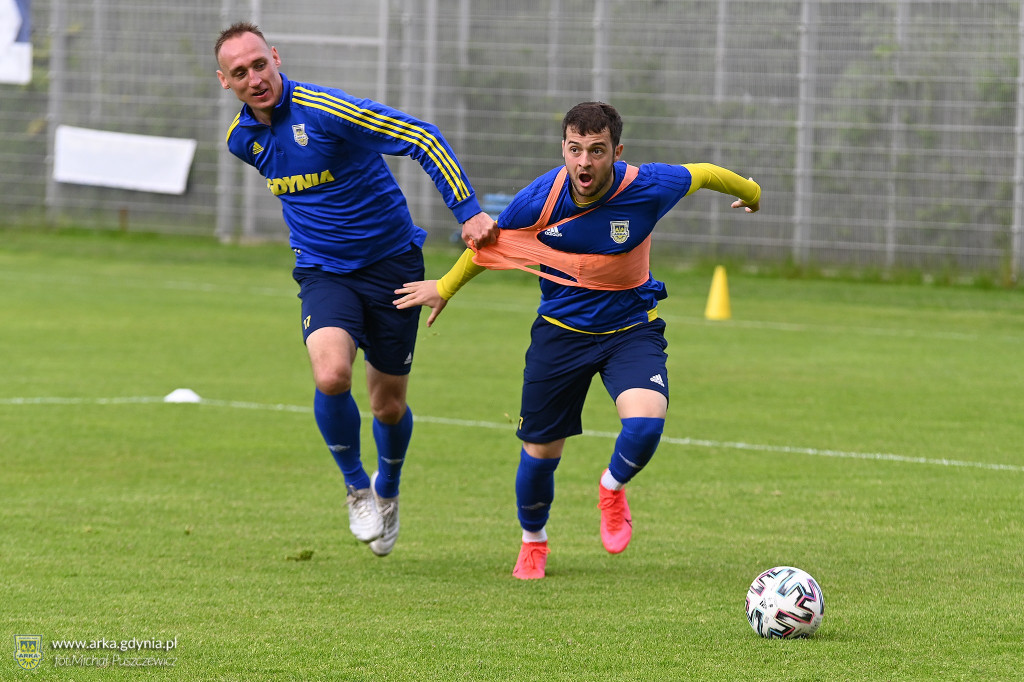Arka Gdynia - trening 25 i 27 maja 2020