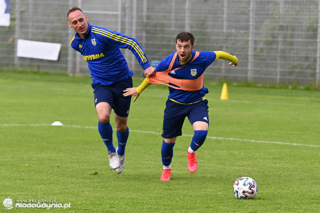 Arka Gdynia - trening 25 i 27 maja 2020