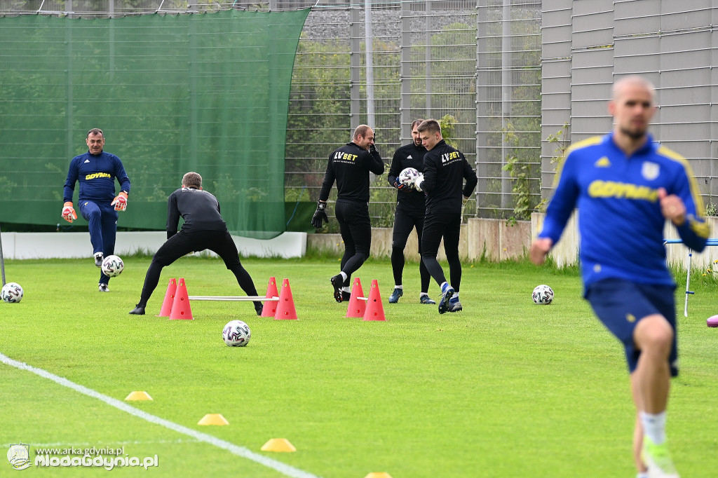 Arka Gdynia - trening 25 i 27 maja 2020