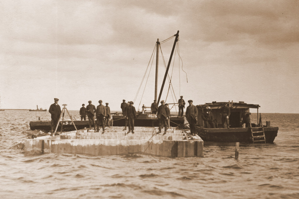 Port Gdynia - budowa 1921