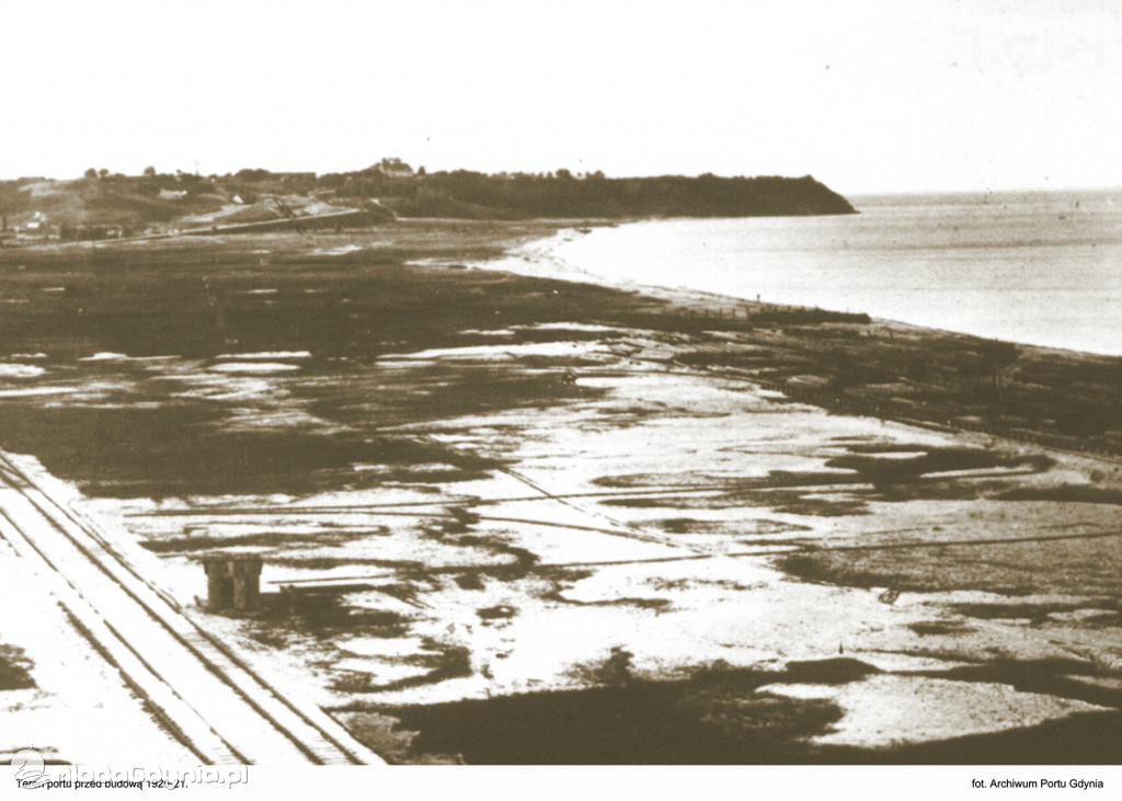 Port Gdynia - budowa 1921