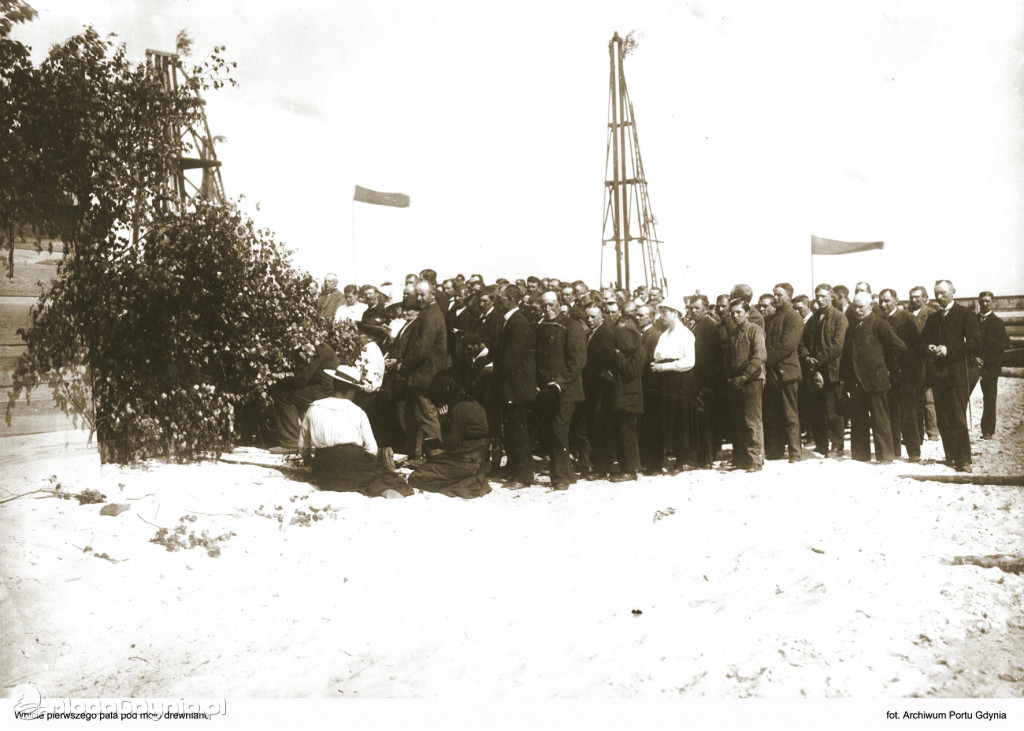 Port Gdynia - budowa 1921