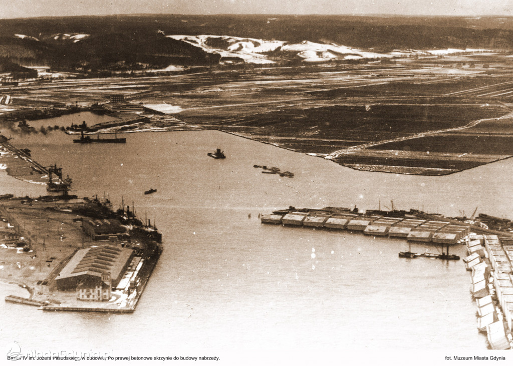 Port Gdynia - budowa 1921