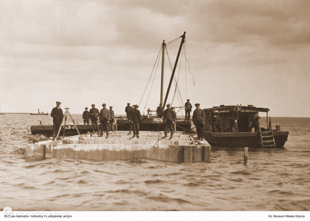 Port Gdynia - budowa 1921