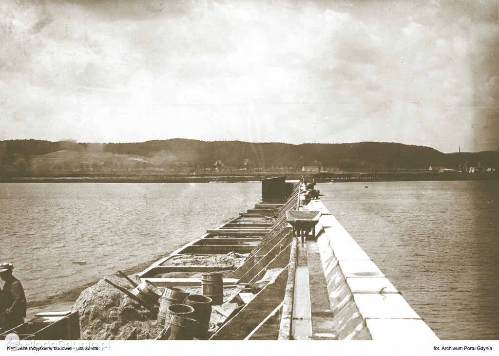 Port Gdynia - budowa 1921