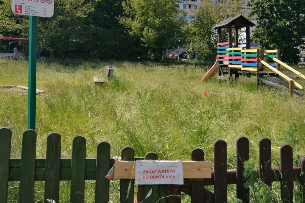 Na Witominie place zabaw zamknięte
