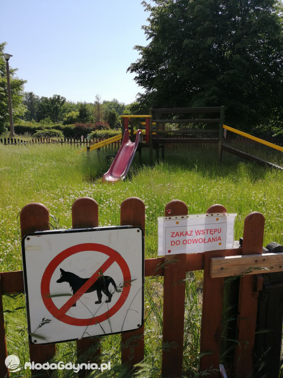 Na Witominie place zabaw zamknięte