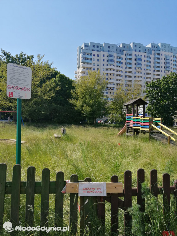 Na Witominie place zabaw zamknięte