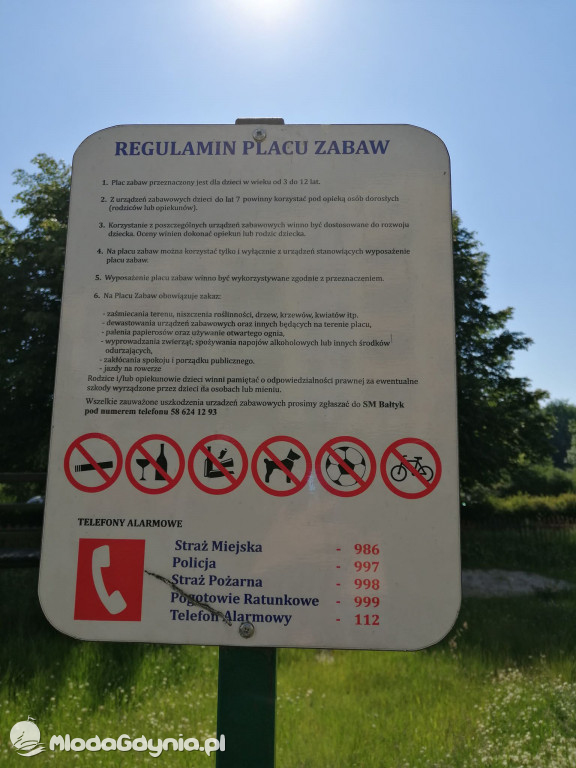Na Witominie place zabaw zamknięte