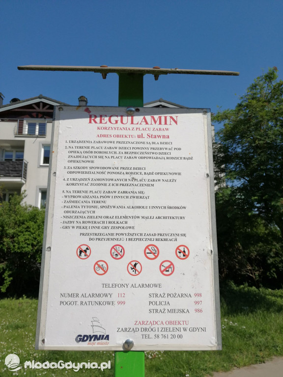 Na Witominie place zabaw zamknięte
