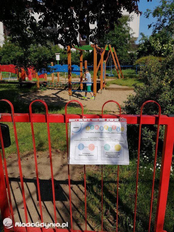 Na Witominie place zabaw zamknięte