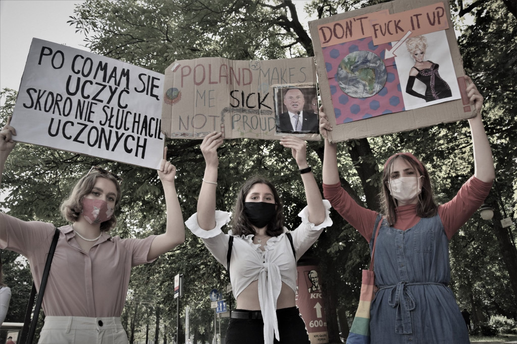 Młodzieżowy Strajk Klimatyczny u Pomorskiej Kurator Oświaty