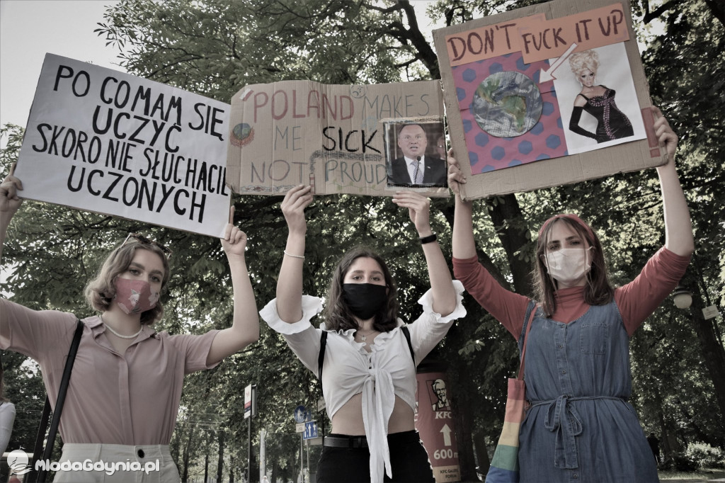 Młodzieżowy Strajk Klimatyczny u Pomorskiej Kurator Oświaty