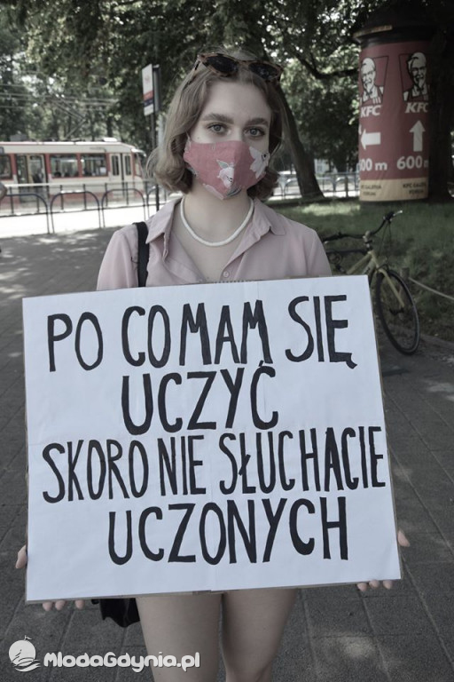 Młodzieżowy Strajk Klimatyczny u Pomorskiej Kurator Oświaty